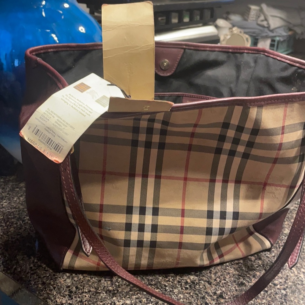 Honey deep claret Burberry bag